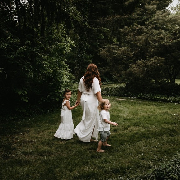 Hazel & Folk Melody Maxi Dress in White (L/XL) - Picture 8 of 8